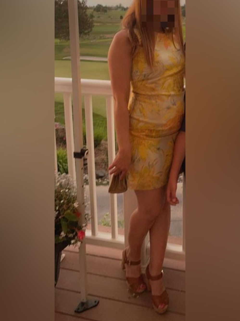 Miss Selfridge Yellow Orange Floral Jacquard Mini Dress